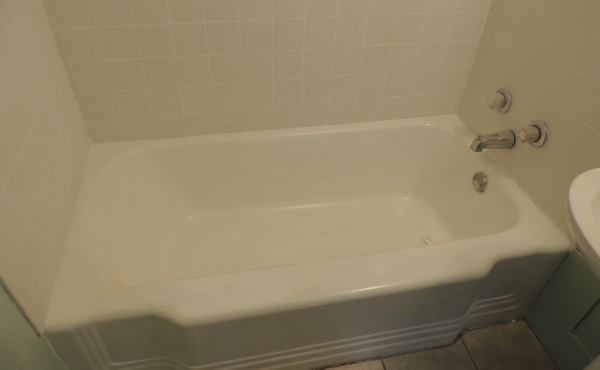 Hall bathroom tub